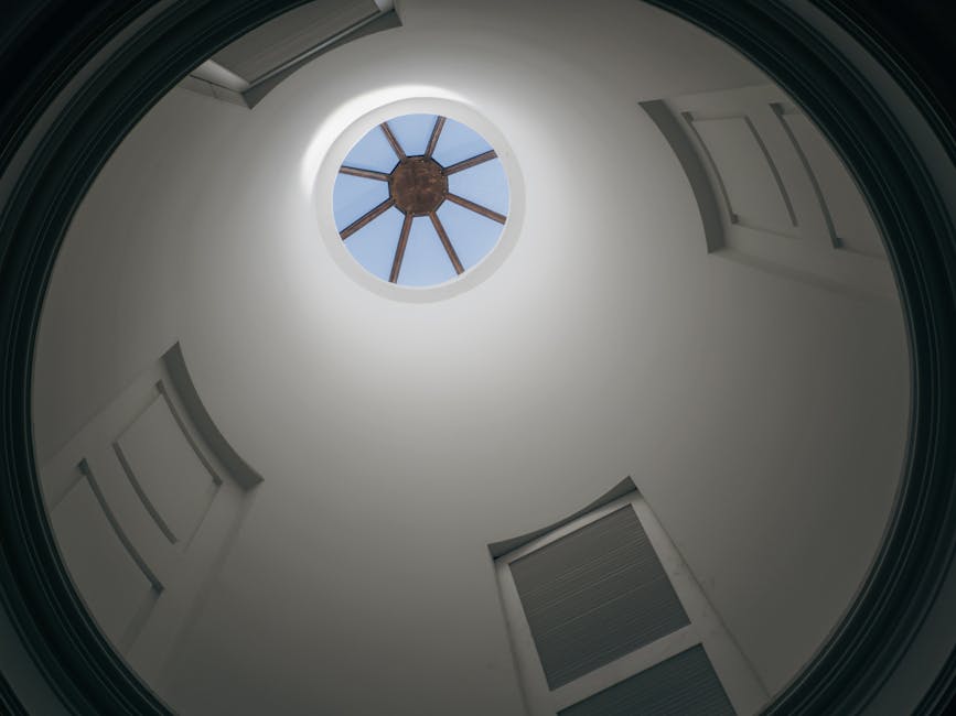 Professional skylight installation showing architectural detail
